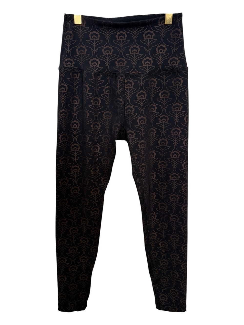 Beyond Yoga Powershine Bronze Flower High Waste Midi Legging